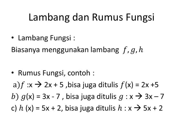 Relasi dan fungsi