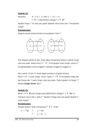 Relasi Invers Relasi dan fungsi | PDF