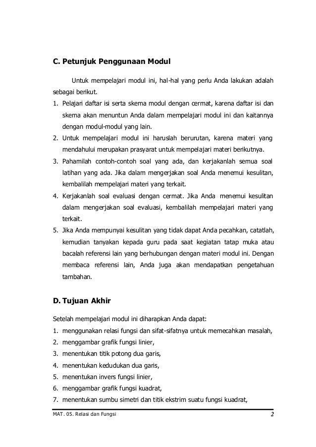 Relasi dan fungsi
