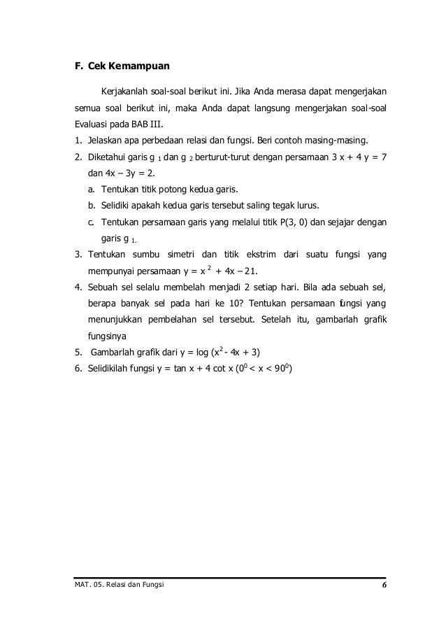 Relasi dan fungsi Relasi dan fungsi