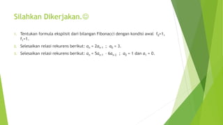 Matematika Diskrit Relasi Rekursif | PPTX