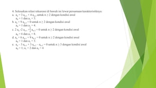 Matematika Diskrit Relasi Rekursif | PPTX