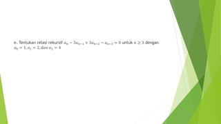 Matematika Diskrit Relasi Rekursif | PPTX
