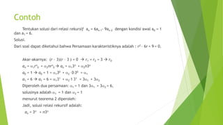 Matematika Diskrit Relasi Rekursif | PPTX