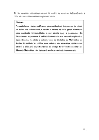 relatório de autoavaliação de escola - 2008