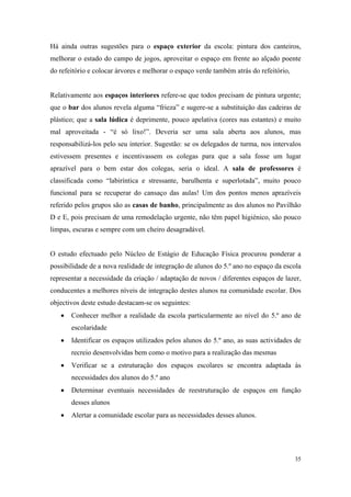 relatório de autoavaliação de escola - 2008