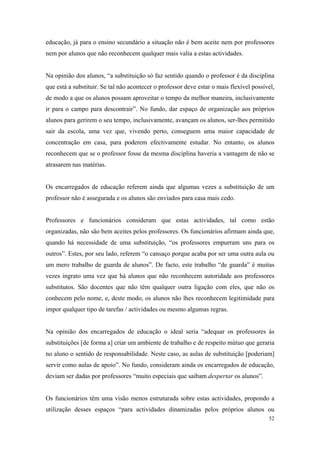 relatório de autoavaliação de escola - 2008