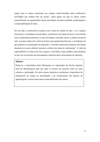 relatório de autoavaliação de escola - 2008