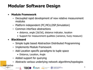 Relate: Architecture, Systems and Tools for Relative Positioning | PPT