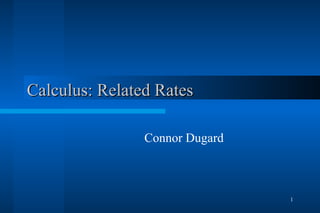 Calculus: Related Rates Connor Dugard 