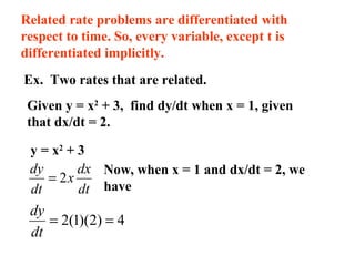 Related rates ppt | PPT