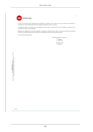 Redes de Baixa Tensão
92
 