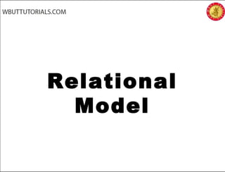 Relational
Model
 