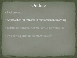 Relational Transfer in Reinforcement Learning | PPT