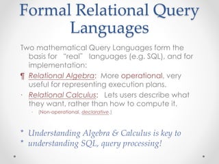 Relational algebra | PPTX