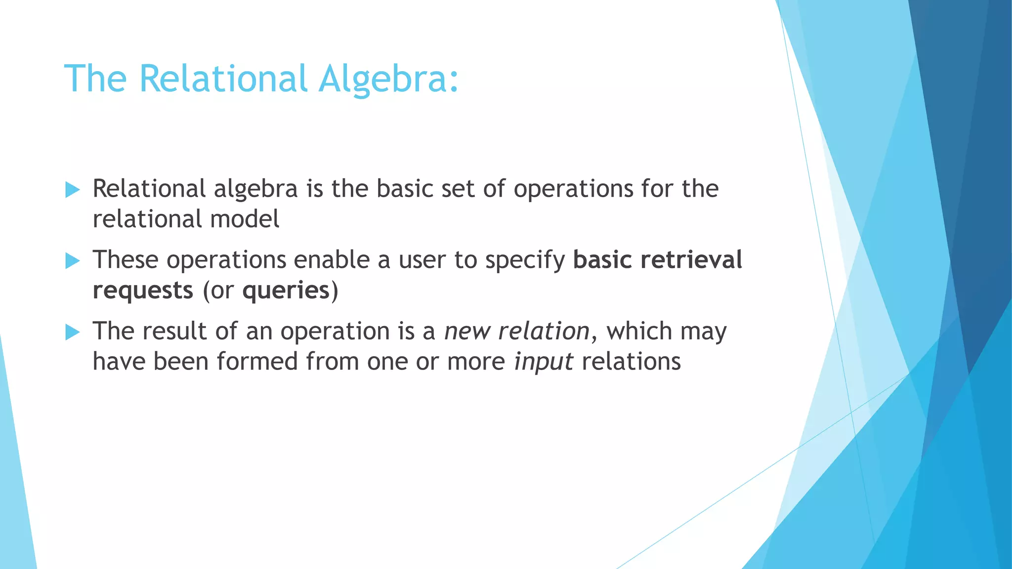 Relational algebra | PPT | Free Download