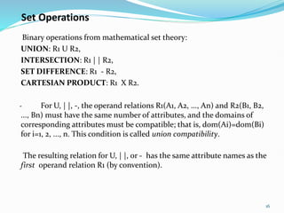 Relational Algebra.pptx for Module four | PPTX | Databases | Computer ...