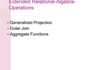 Relational algebra operations | PPT