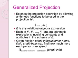 Relational algebra operations | PPT