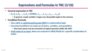 Relational Calculus in Database Management System | PPTX