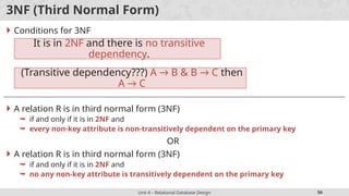 3nf Database Design Relational Database Design.pptx Realtional | PPTX