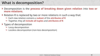 Relational Database Design in database management system | PPTX