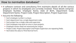 Relational Database Design in database management system | PPTX