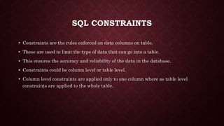 Relational Database Management System | PPTX