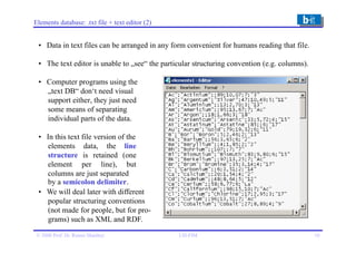 Database Using Text Files Relational Databases and database concept | PPTX