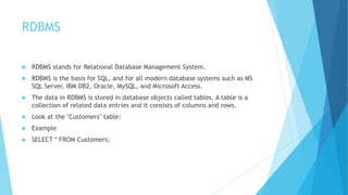 Relational data model | PPTX