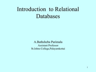 Relational dbms | PPT