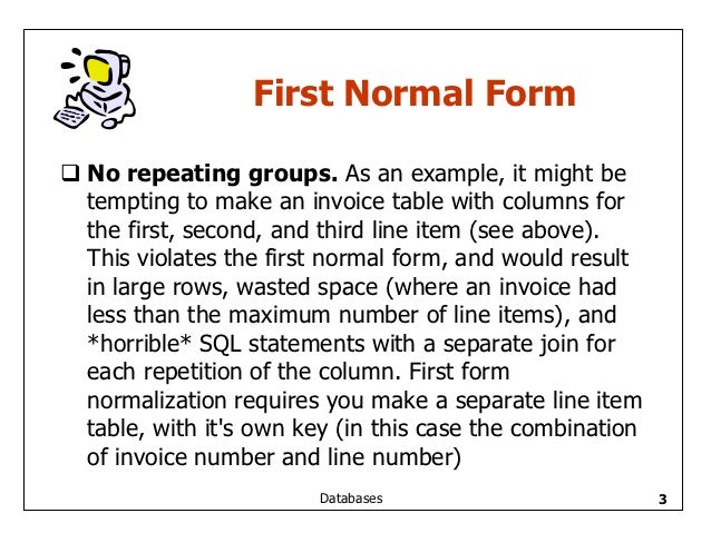 relational database example