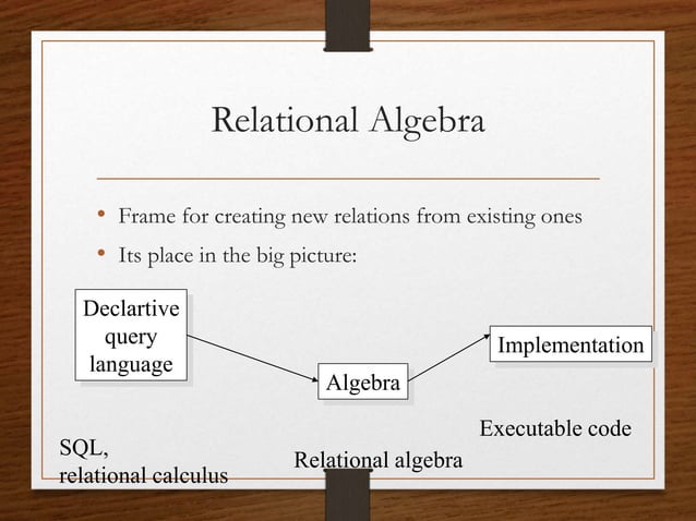 Relation algebra (1).ppt | Databases | Computer Software and Applications