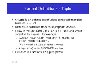 Relational Model on Database management PPT | PDF