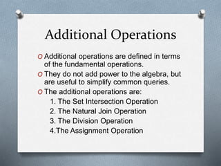 Relational model (unit II) | PPTX