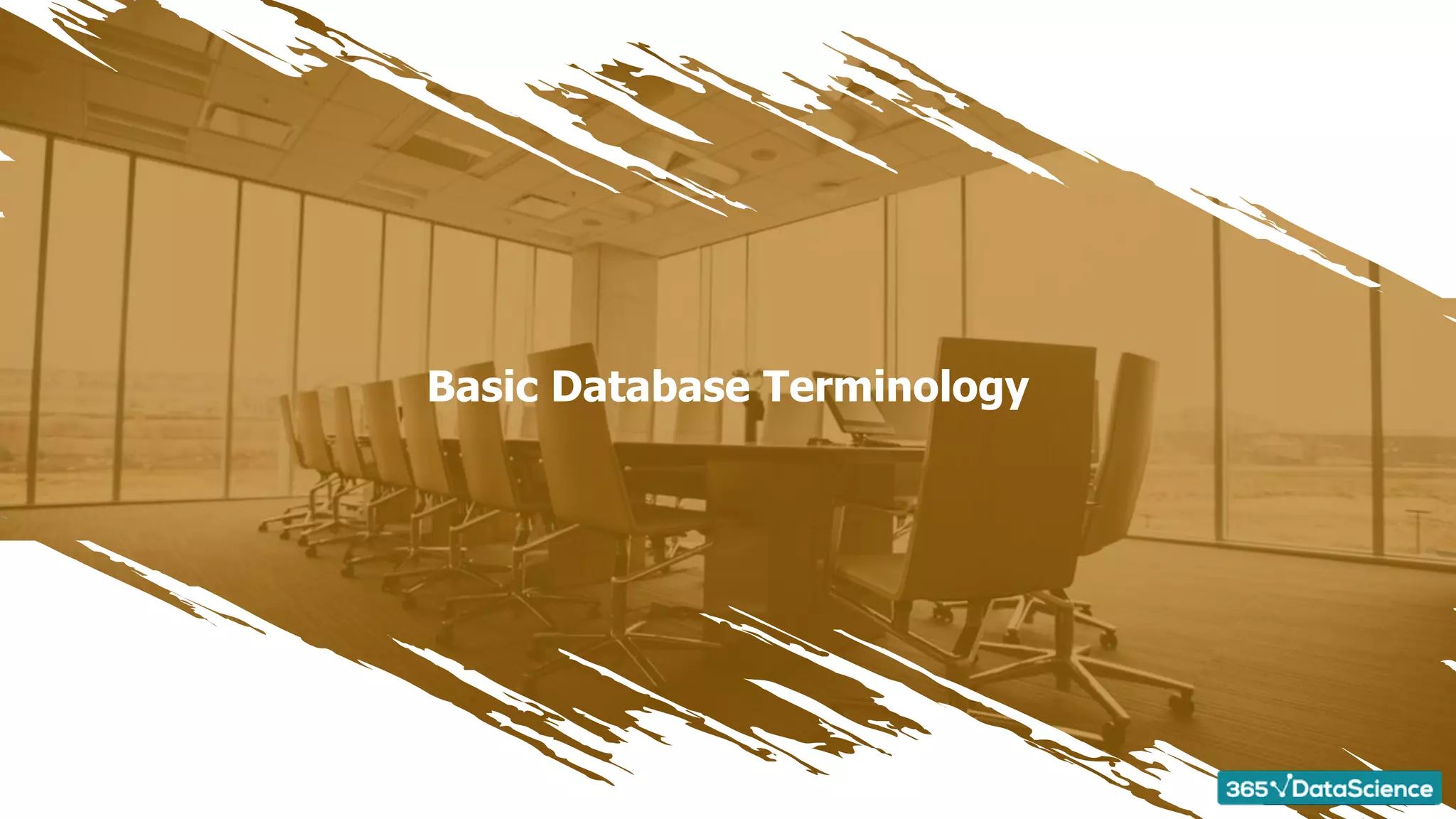 Basic Database Terminology
 