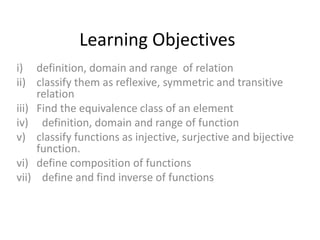 Reflexive Injective Function Relation and function_xii | PPTX