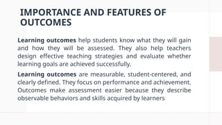 Understanding the Relationship Between Learning Objectives and Outcomes ...