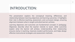 Understanding the Relationship Between Learning Objectives and Outcomes ...