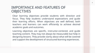 Understanding the Relationship Between Learning Objectives and Outcomes ...