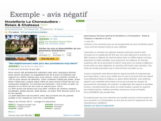 Exemple - avis négatif
 