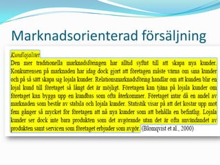 Marknadsorienterad försäljning