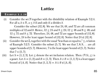 Lattice
Shiwani Gupta 85
 