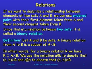 Discuss What is Relations and how to identify.ppt