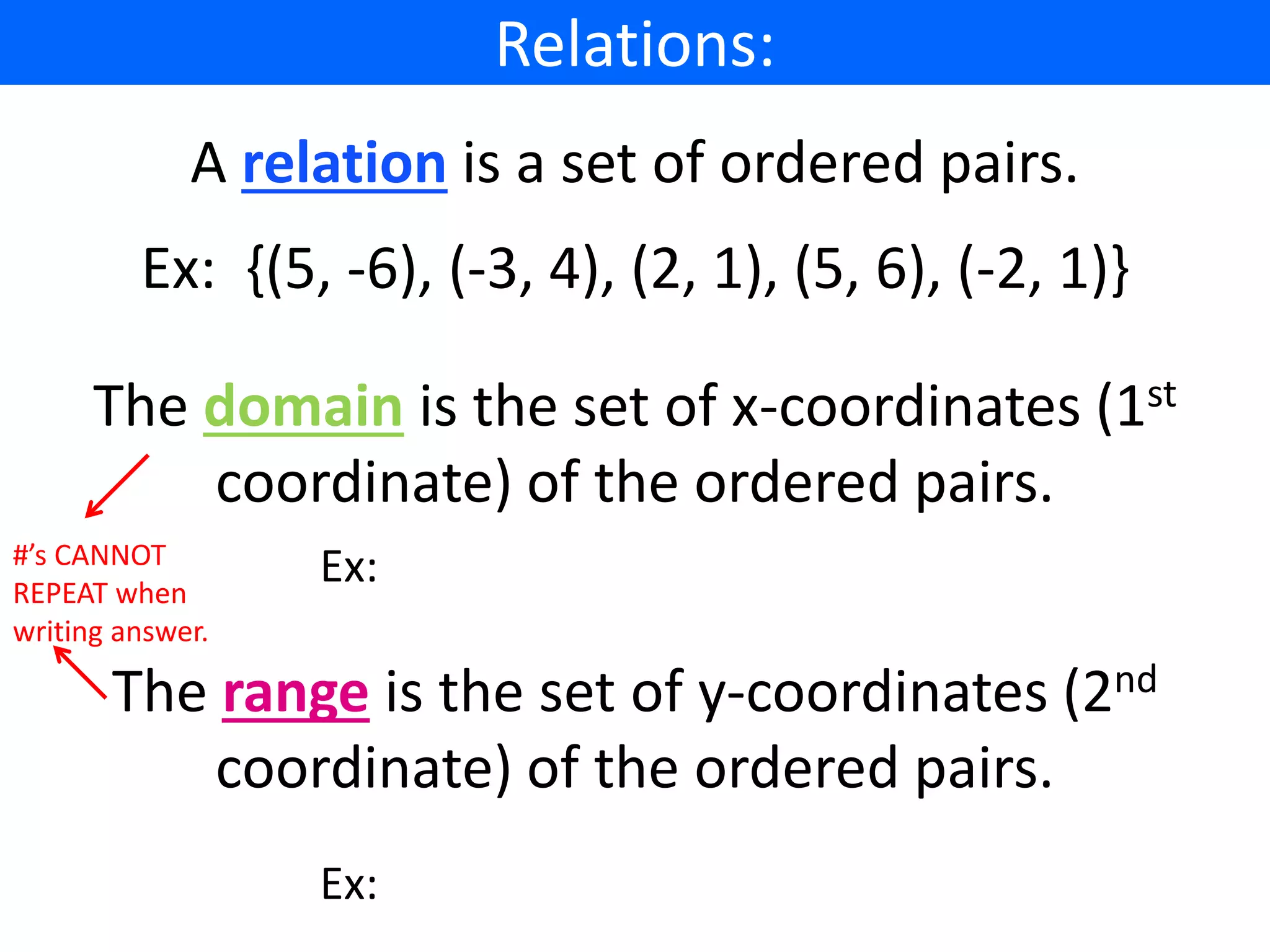 Relations And Functions PPTX Relations And Functions PPTX