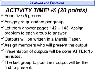 Relations and functions | PPT