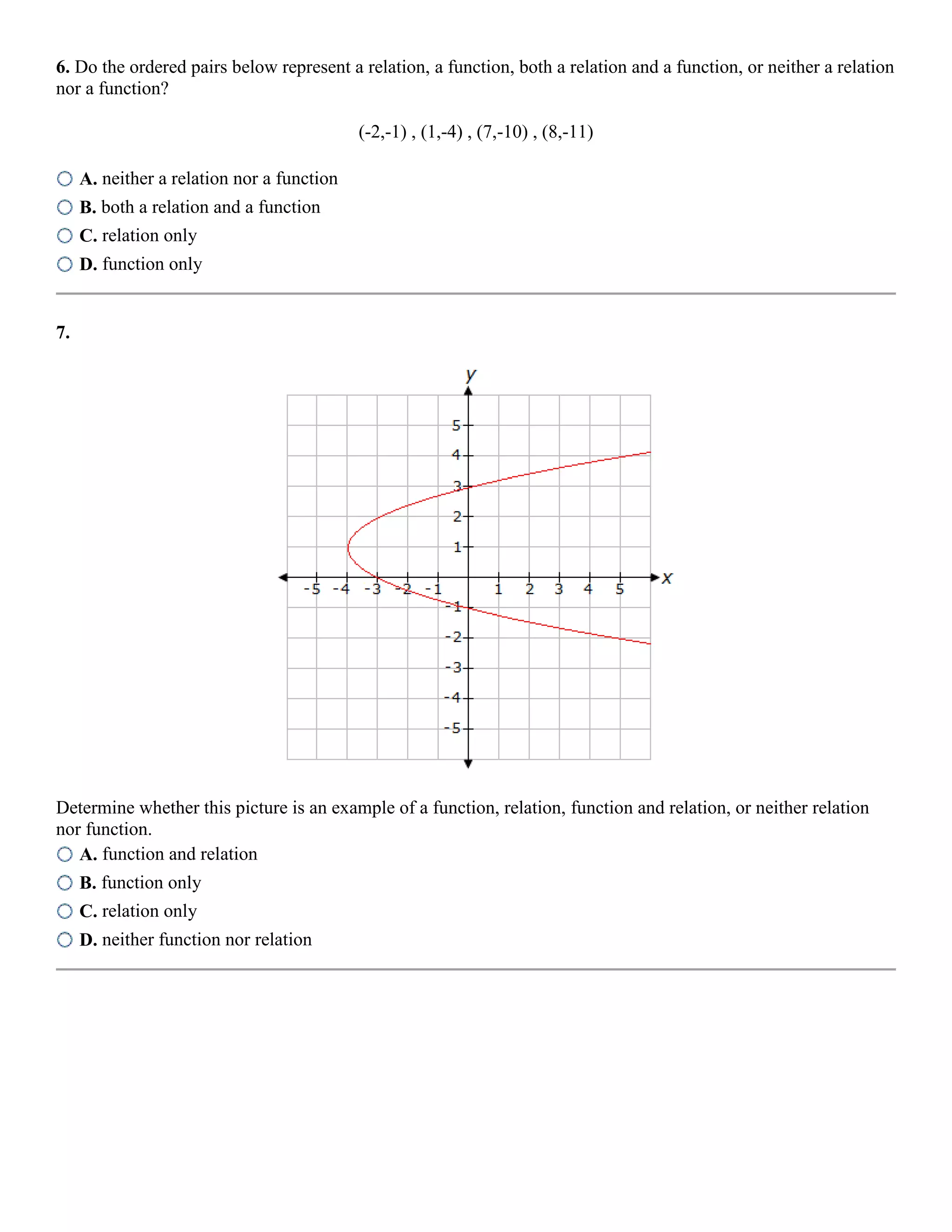 Relations and functions worksheet | PDF