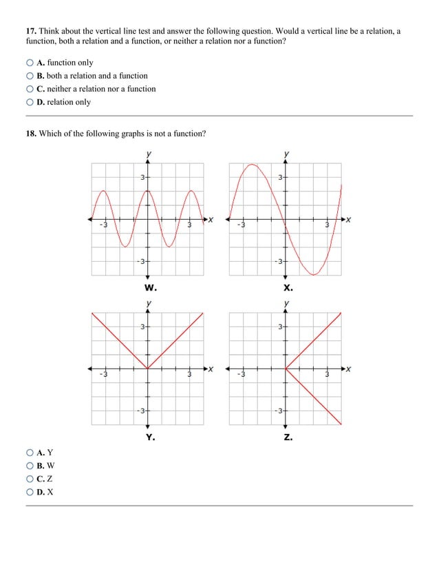 Relations and functions worksheet | PDF | Maps & Navigation