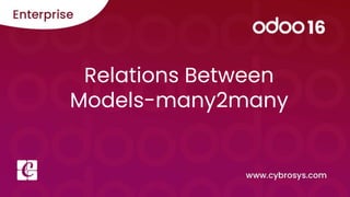 Relations Between
Models-many2many
 