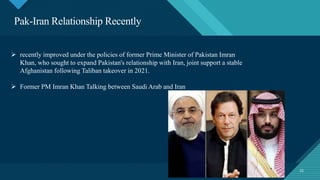 Pakistan and Iran Relationship.pptx